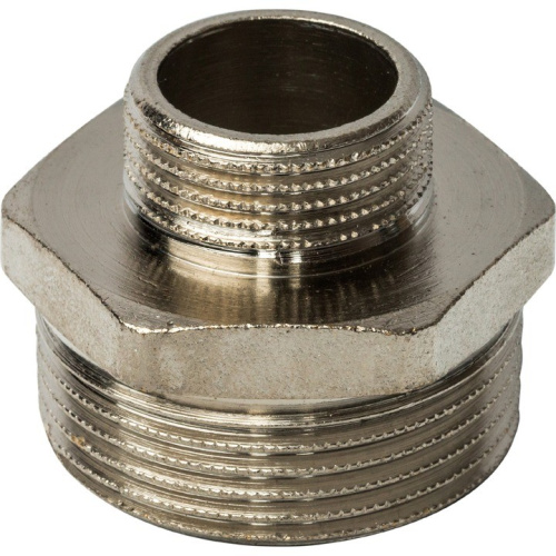 Ниппель редукционный 1/2" x 3/8" никель