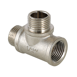 Тройник ВНН 1/2" никель