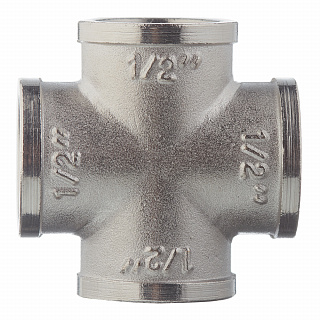 Крестовина В 1/2" никель