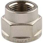 Муфта редукционная 3/4" х 1/2" никель.