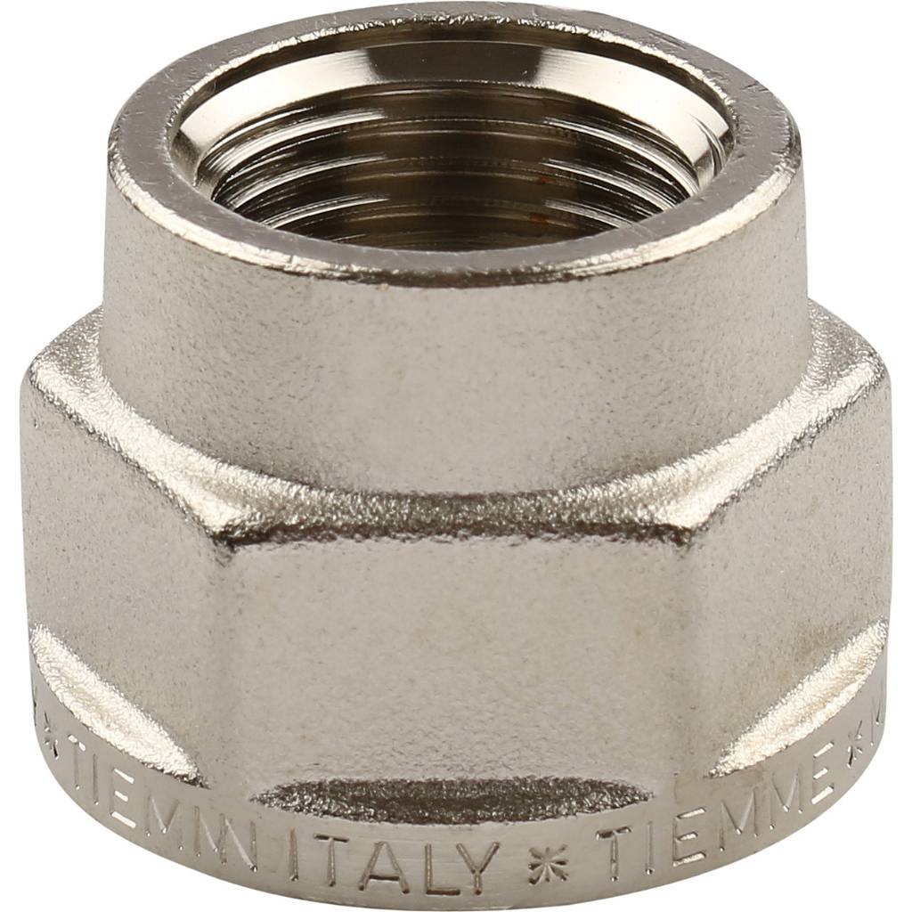 Муфта редукционная 3/4" х 1/2" никель.