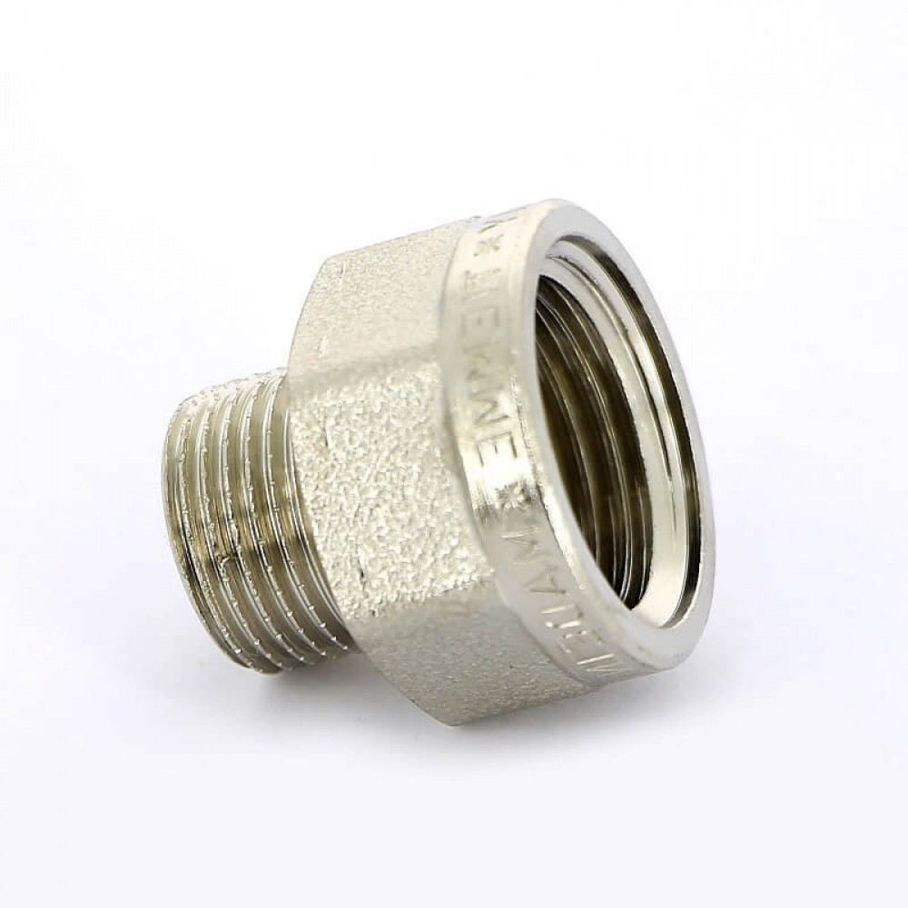 Переходник НВ 3/4" x 3/4" никель