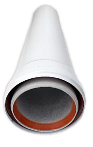 Al Труба коаксиальная Удлинитель L=0,25m  Ø60/100 mm