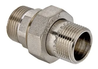Сгон прямой НН 1/2" никель (прокладка O-ring)