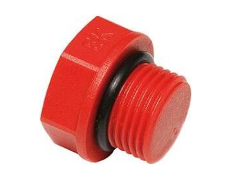 Заглушка пластиковая резьбовая  1/2" с резинкой EKOPLASTIK