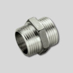 Ниппель редукционный 1/2" х 1/4" никель