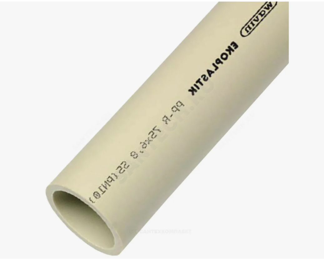 Труба PN10 50х4,6 ППР СЕР  (40м)  (штанга 4м)