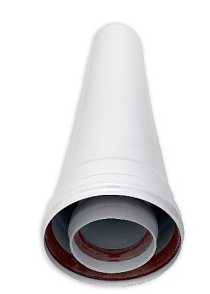 PP-R Удлинитель L=1 m Ø80/125 mm Condensing